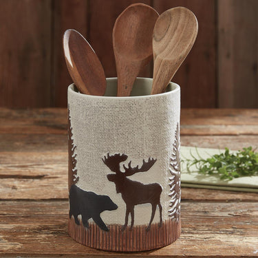 Wilderness Trail Utensil Crock - Park Designs - The Fox Decor